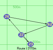 Route >3170m